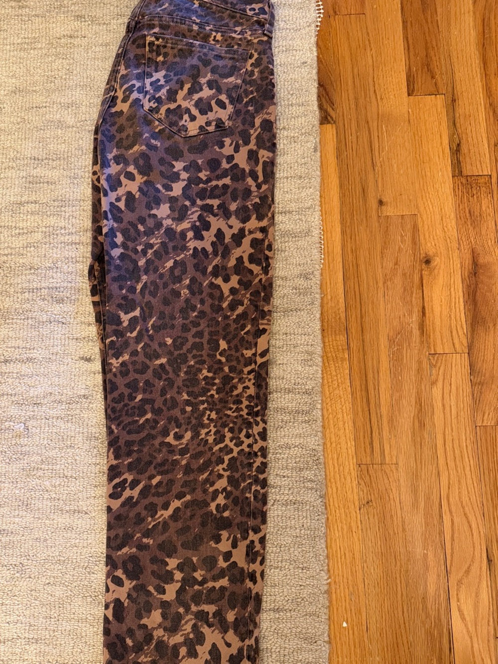 Abercrombie & Fitch Brown Leopard Print Pants